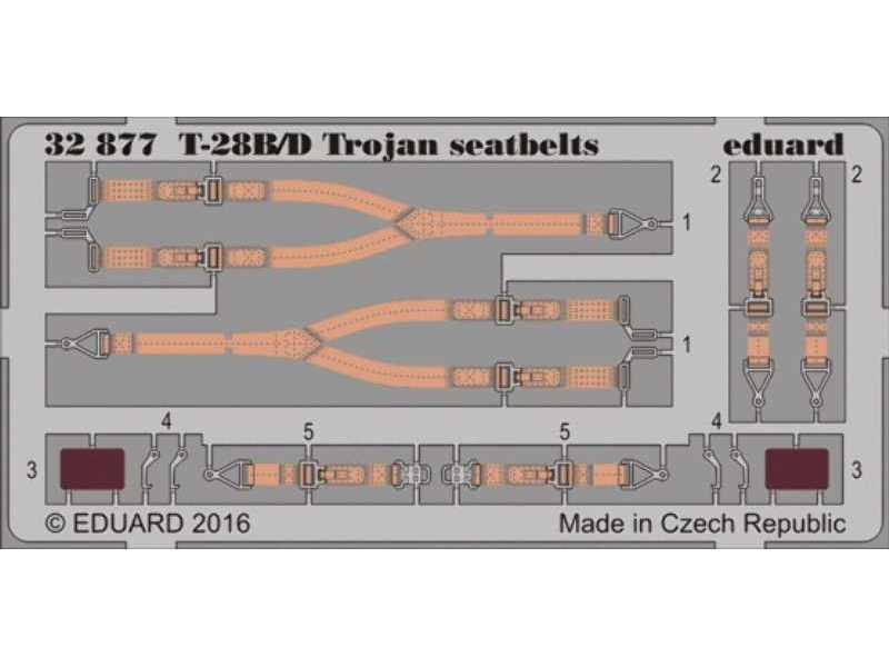 T-28B/ D Trojan seatbelts 1/32 - Kitty Hawk - zdjęcie 1 T-28B/ D Trojan seatbelts 1/32 - Kitty Hawk - zdjęcie 1
