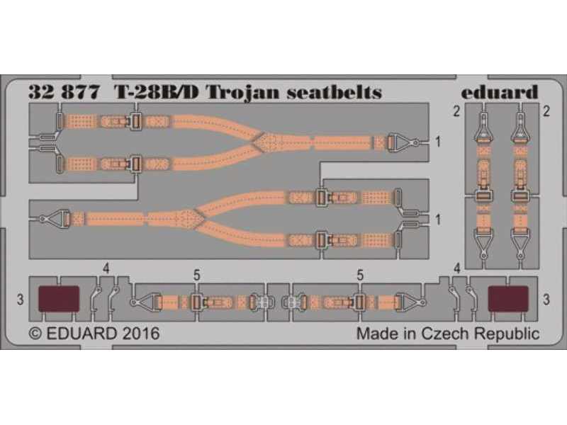 T-28B/ D Trojan seatbelts 1/32 - Kitty Hawk - zdjęcie 1