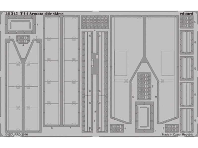T-14 Armata side skirts 1/35 - Takom - zdjęcie 1 T-14 Armata side skirts 1/35 - Takom - zdjęcie 1