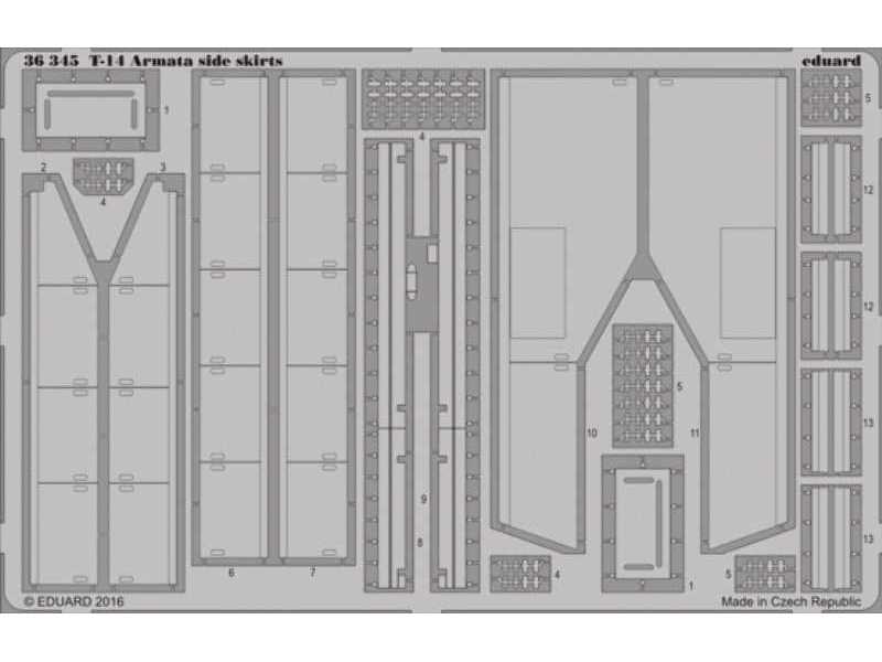 T-14 Armata side skirts 1/35 - Takom - zdjęcie 1