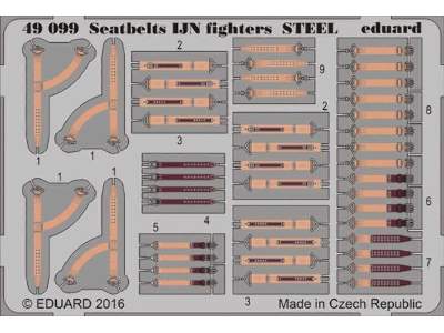 Seatbelts IJN fighters STEEL 1/48 - zdjęcie 1