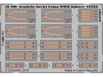 Seatbelts Soviet Union WWII fighters STEEL 1/48 - zdjęcie 1