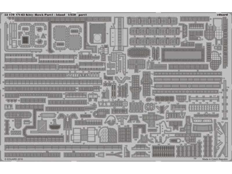CV-63 Kitty Hawk pt.1 - island 1/350 - Trumpeter - zdjęcie 1