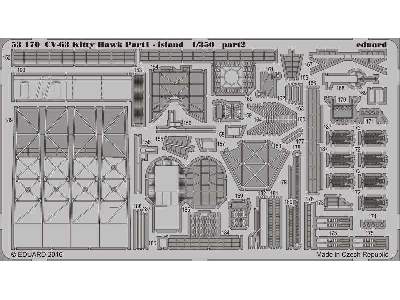 CV-63 Kitty Hawk pt.1 - island 1/350 - Trumpeter - zdjęcie 2