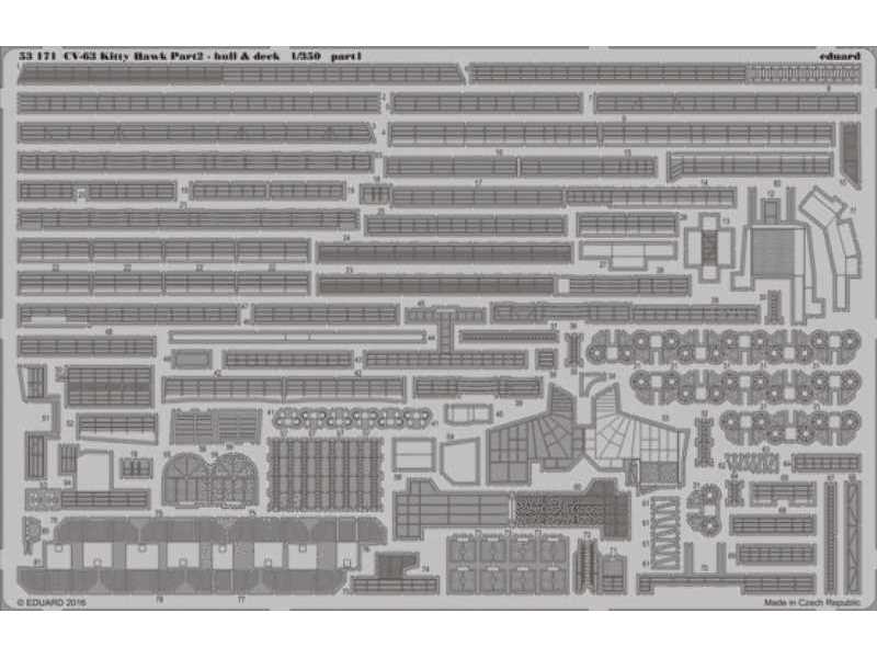 CV-63 Kitty Hawk pt.2 - hull & deck 1/350 - Trumpeter - zdjęcie 1