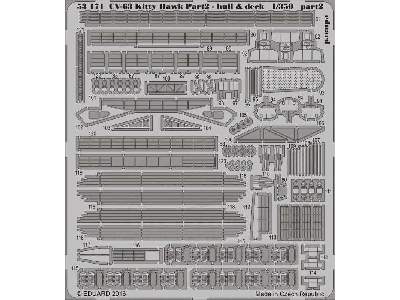 CV-63 Kitty Hawk pt.2 - hull & deck 1/350 - Trumpeter - zdjęcie 2