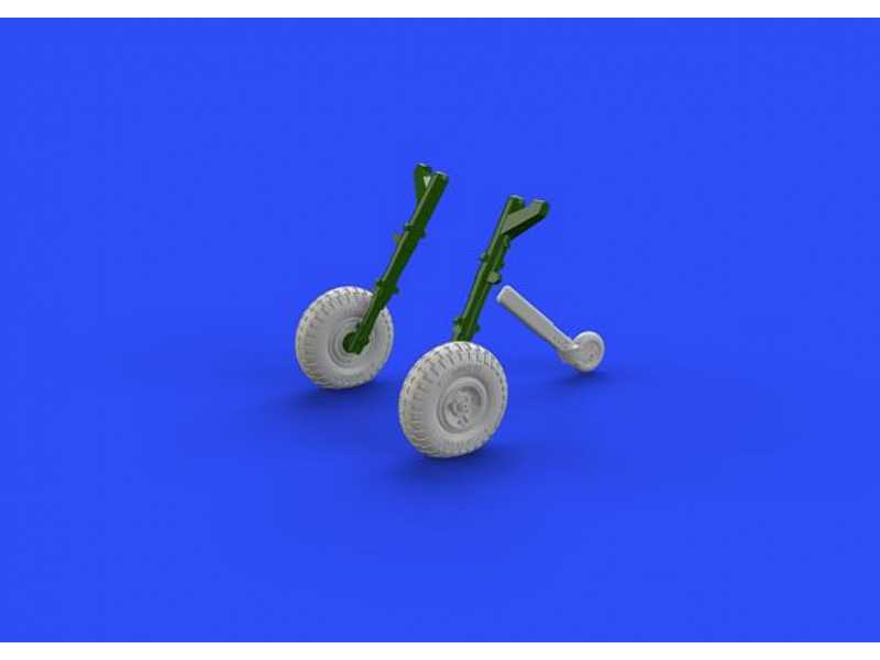 Spitfire Mk. IX wheels 4 spoke, w/ pattern 1/72 - Eduard - zdjęcie 1 Spitfire Mk. IX wheels 4 spoke, w/ pattern 1/72 - Eduard - zdjęcie 1