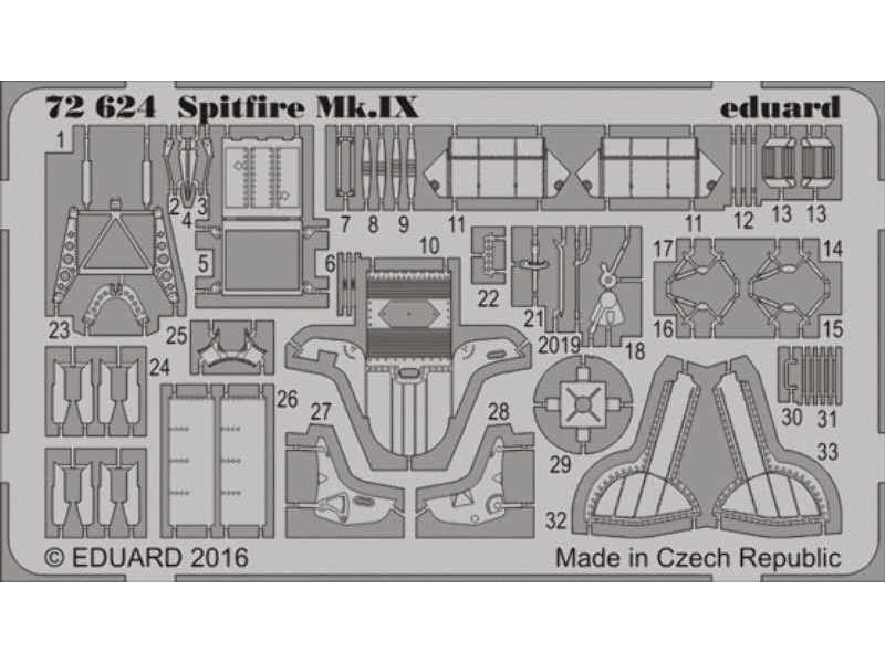 Spitfire Mk. IX 1/72 - Eduard - zdjęcie 1 Spitfire Mk. IX 1/72 - Eduard - zdjęcie 1
