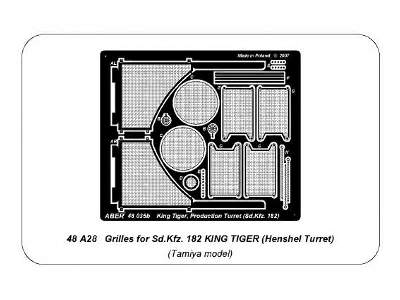 Siatki do niemieckiego czołgu King Tiger (Henshel Turret) - zdjęcie 8