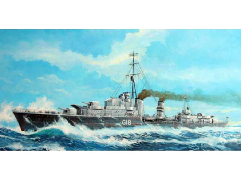 Brytyjski niszczyciel HMS Zulu (G18)1941 - zdjęcie 1 Brytyjski niszczyciel HMS Zulu (G18)1941 - zdjęcie 1