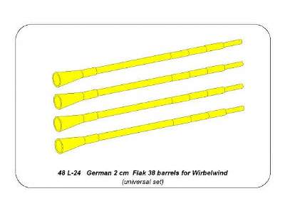 Zestaw luf 2cm FlaK 38 do Wirbelwind - zdjęcie 10