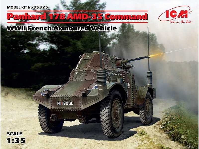 Panhard 178 AMD-35 Command - francuski samochód pancerny - zdjęcie 1 Panhard 178 AMD-35 Command - francuski samochód pancerny - zdjęcie 1