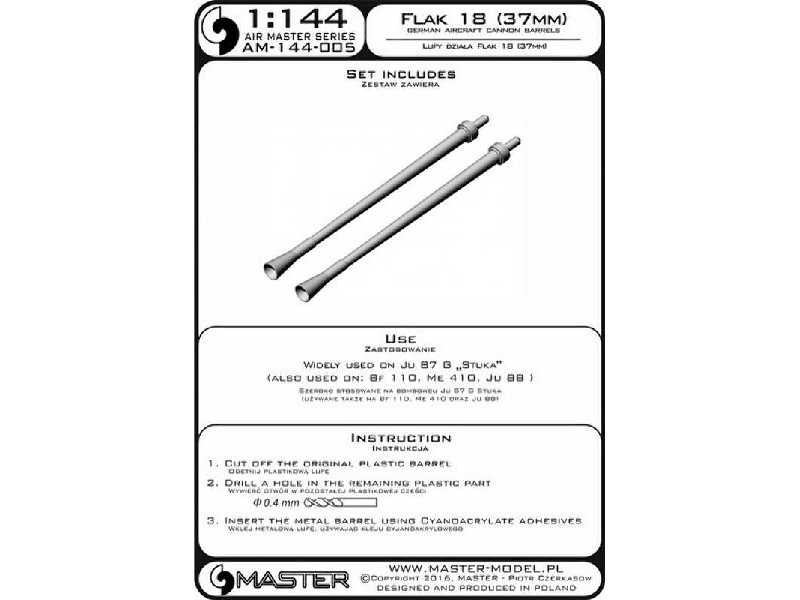 Lufy niemieckiego lotniczego działka Flak 18 (37mm) (2 szt.) - J - zdjęcie 1 Lufy niemieckiego lotniczego działka Flak 18 (37mm) (2 szt.) - J - zdjęcie 1