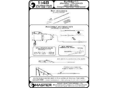 Su-9 / Su-11 (Fishpot / Fishpot C) - Rurki Pitota i części pylon - zdjęcie 1