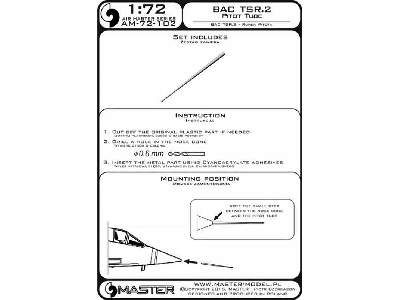 BAC TSR.2 - Rurka Pitota - zdjęcie 1