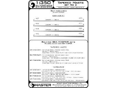 Zestaw uniwersalnych masztów stożkowych Nr 2 (długość = 100mm, ś - zdjęcie 2