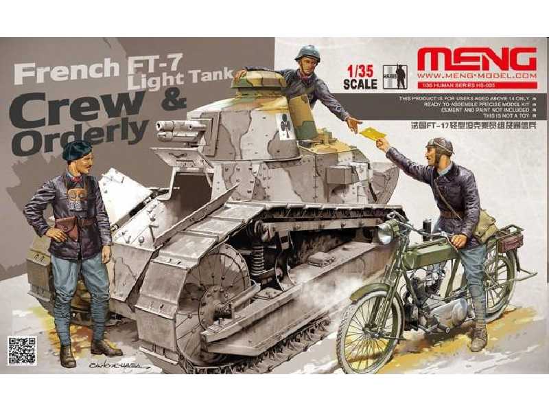 French FT-7 Light Tank Crew/Orderly - zdjęcie 1 French FT-7 Light Tank Crew/Orderly - zdjęcie 1