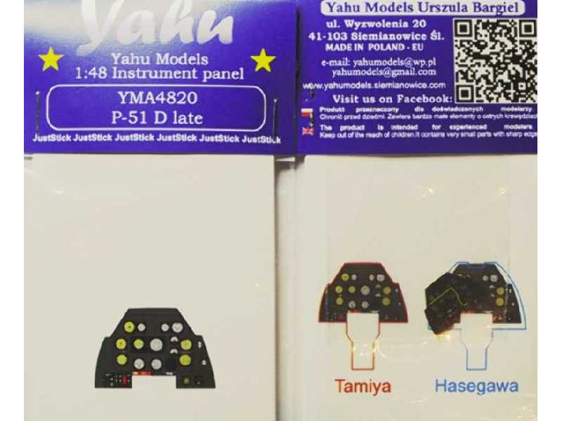 Yahu YMA4820 P-51D late Tamiya - zdjęcie 1 Yahu YMA4820 P-51D late Tamiya - zdjęcie 1