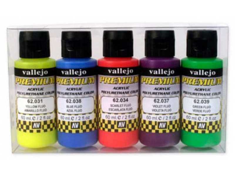 Premium RC-Color Zestaw FLUO (5 szt.) 5x60 ml. - zdjęcie 1 Premium RC-Color Zestaw FLUO (5 szt.) 5x60 ml. - zdjęcie 1