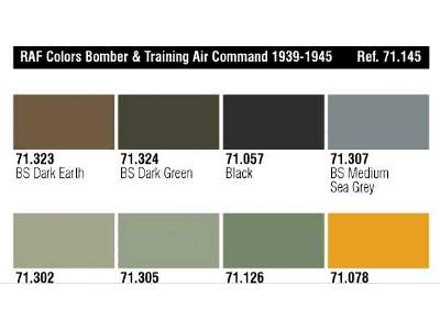 Zestaw farb Model Air RAF Bomber &amp; Training 39-45 - 8 szt. - zdjęcie 3