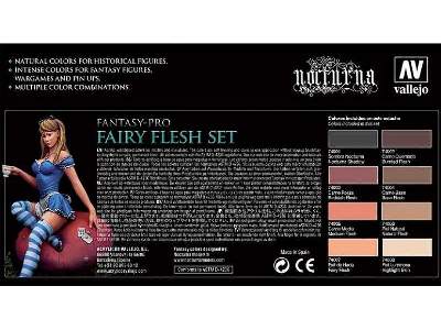 Zestaw farb Fantasy Pro - Fairy Flesh Set - 8 szt. - zdjęcie 3