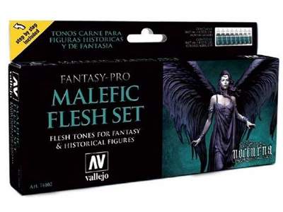 Zestaw farb Fantasy Pro - Malefic Flesh Set - 8 szt. - zdjęcie 1