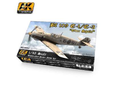 Bf109e/E3 Over Spain Fighter (Plastic Kit) - zdjęcie 1