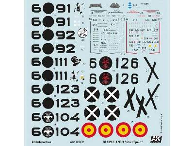 Bf109e/E3 Over Spain Fighter (Plastic Kit) - zdjęcie 4