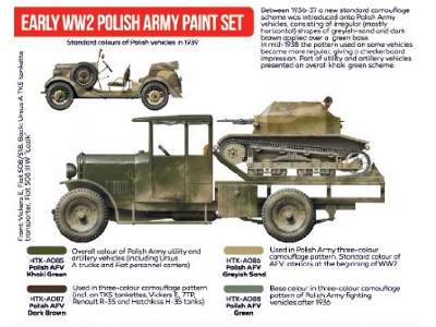 HTK-AS11 Early WW2 Polish Army paint set - zdjęcie 3