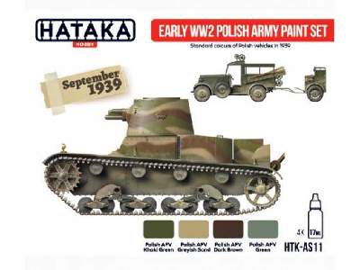 HTK-AS11 Early WW2 Polish Army paint set - zdjęcie 4