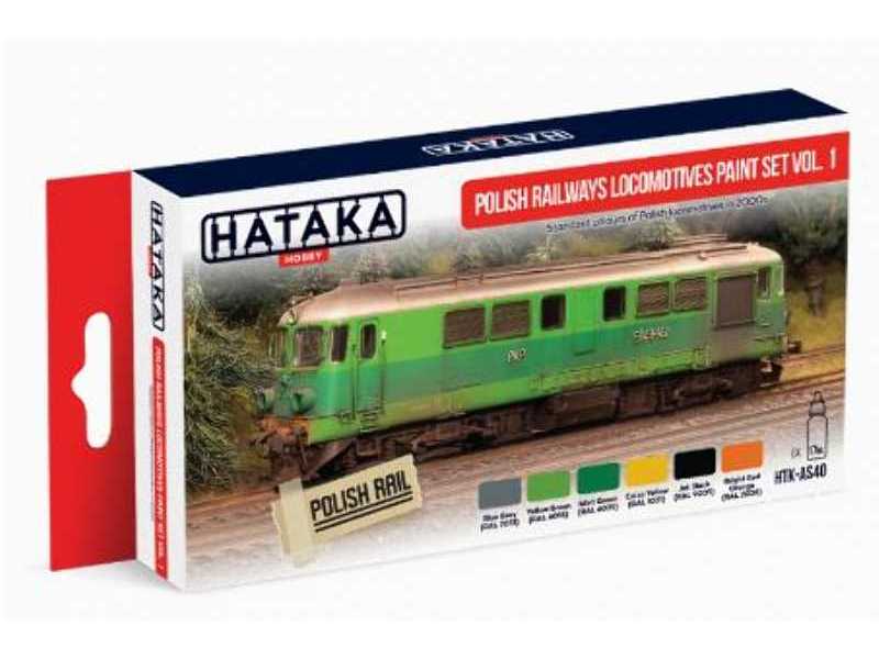 HTK-AS40 Polish Railways locomotives paint set vol. 1 - zdjęcie 1 HTK-AS40 Polish Railways locomotives paint set vol. 1 - zdjęcie 1