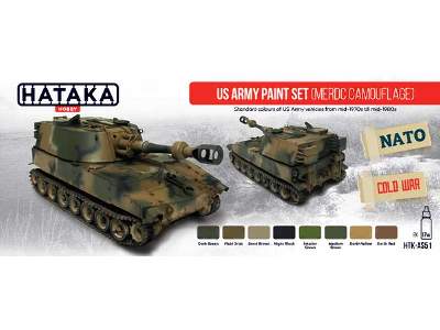 HTK-AS51 US Army paint set (MERDC camouflage) - zdjęcie 1