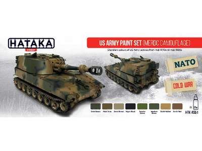 HTK-AS51 US Army paint set (MERDC camouflage) - zdjęcie 2