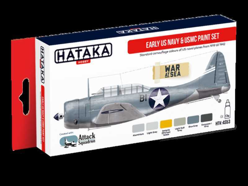 HKT-AS53 Early US Navy & USMC paint set - zdjęcie 1 HKT-AS53 Early US Navy & USMC paint set - zdjęcie 1