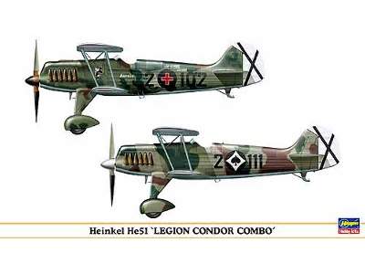 Heinkel He-51 &quot;legion Condor Combo&quot; (2 Kits In The Box - zdjęcie 1