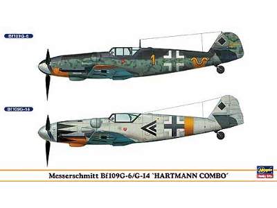 Messerschmitt Bf109g-6/G-14 Hartmann Combo (Two Kits In The Box) - zdjęcie 1