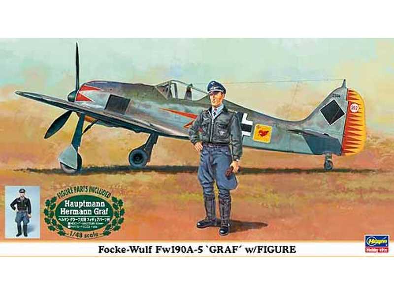 Focke-wulf Fw 190 A-5 "hauptmann Herman Graf" With Fig - zdjęcie 1 Focke-wulf Fw 190 A-5 "hauptmann Herman Graf" With Fig - zdjęcie 1