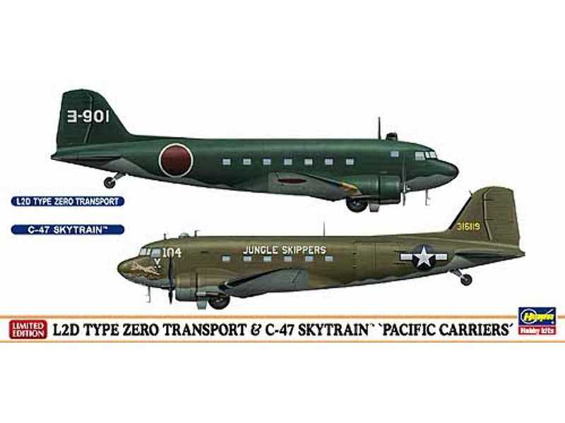 L2d Type Zero Transport &amp; C-47 Skytrain &quot;pacific Carrie - zdjęcie 1