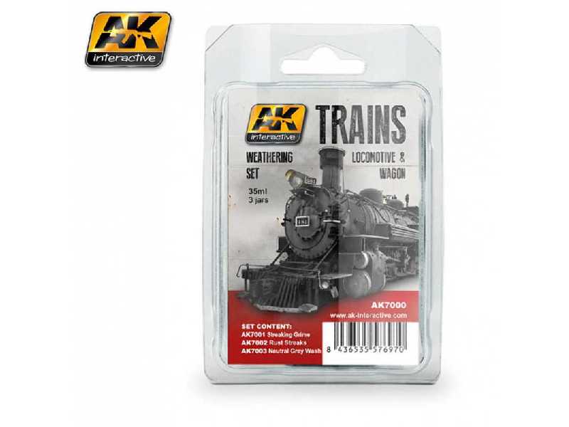 Trains Locomotive & Wagon - Weathering Set (3x35ml) - zdjęcie 1 Trains Locomotive & Wagon - Weathering Set (3x35ml) - zdjęcie 1