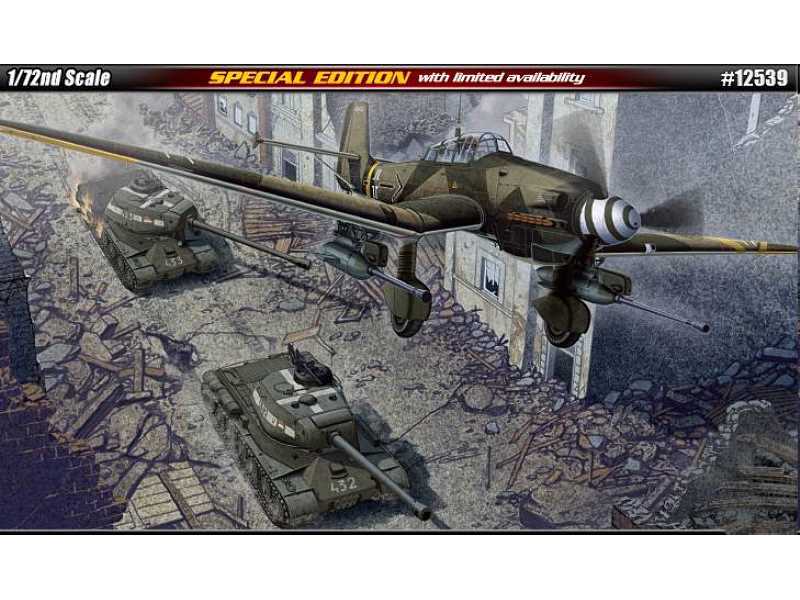 Junkers Ju 87 G-2 & JS-2 czołg sowiecki - zdjęcie 1 Junkers Ju 87 G-2 & JS-2 czołg sowiecki - zdjęcie 1