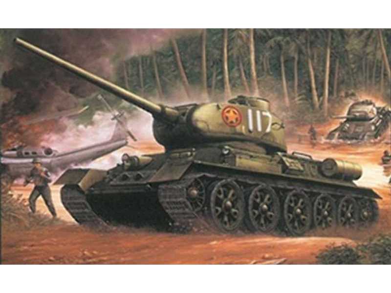 NVA T-34/85M - Armia Wietnamu Północnego - zdjęcie 1 NVA T-34/85M - Armia Wietnamu Północnego - zdjęcie 1