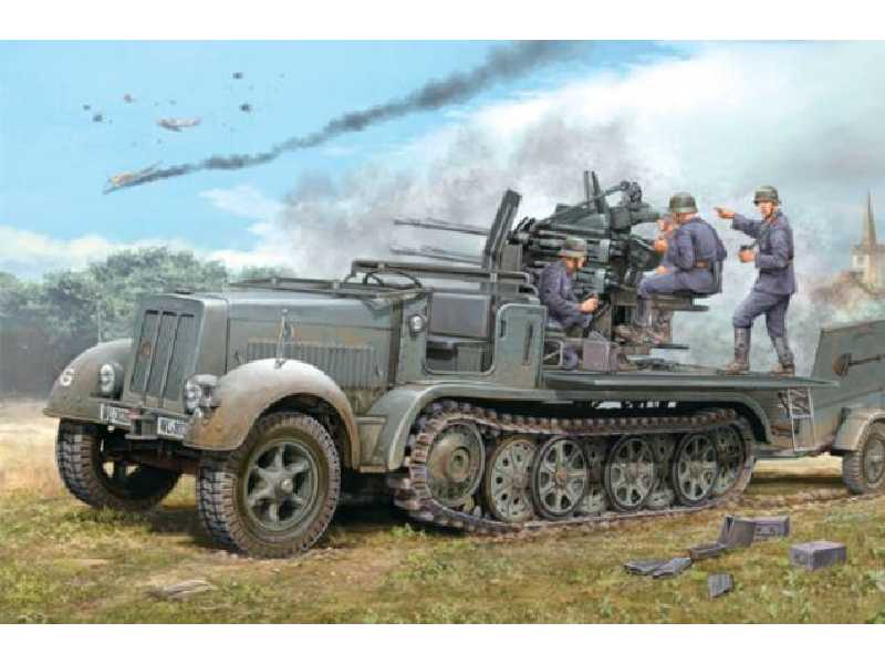 2cm Flakvierling 38 Auf Selbstfahrlafette -Sd.Kfz.7/1 early ver. - zdjęcie 1 2cm Flakvierling 38 Auf Selbstfahrlafette -Sd.Kfz.7/1 early ver. - zdjęcie 1