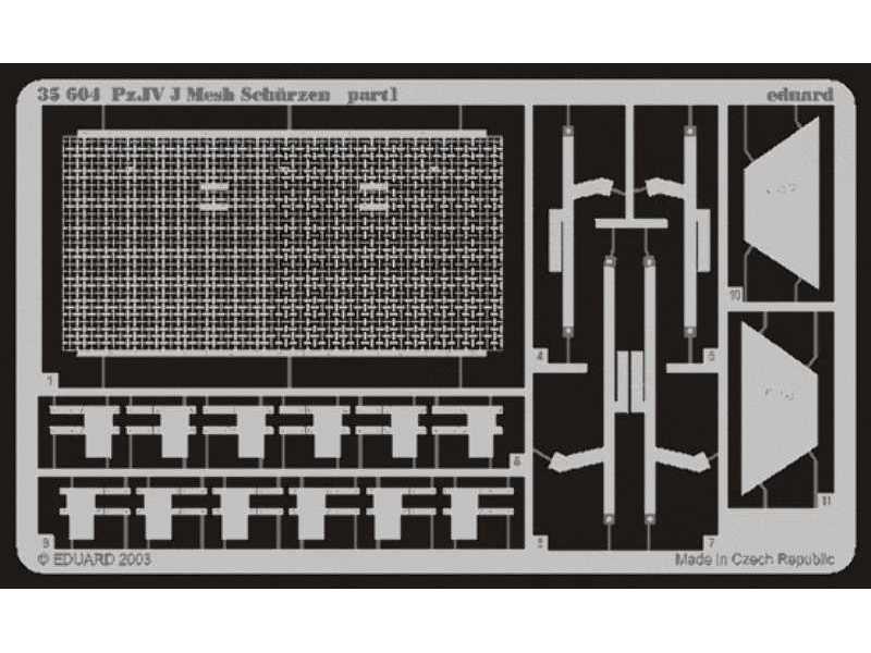 Schürzen mesh Pz. IV Ausf. J 1/35 - Dragon - zdjęcie 1