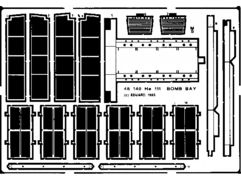 He 111 bomb bay 1/48 - Monogram - zdjęcie 1 He 111 bomb bay 1/48 - Monogram - zdjęcie 1