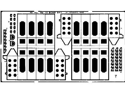 He 111 bomb bay 1/48 - Monogram - zdjęcie 2