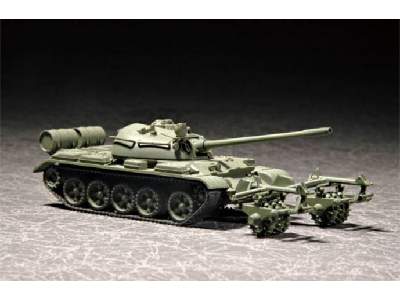 Czołg T-55 z trałem przeciwminowym KMT-5 - zdjęcie 1