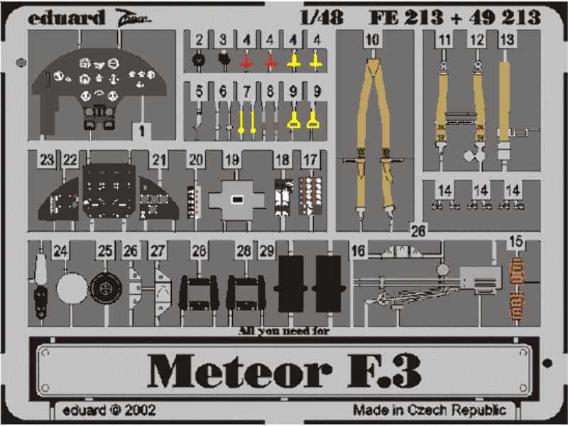 Meteor F. Mk.3 1/48 - Tamiya - zdjęcie 1 Meteor F. Mk.3 1/48 - Tamiya - zdjęcie 1