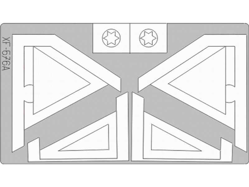 Mirage III Israeli ID Markings + Insignia 1/48 - Eduard - zdjęcie 1 Mirage III Israeli ID Markings + Insignia 1/48 - Eduard - zdjęcie 1