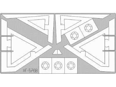 Mirage III Israeli ID Markings + Insignia 1/48 - Eduard - zdjęcie 2