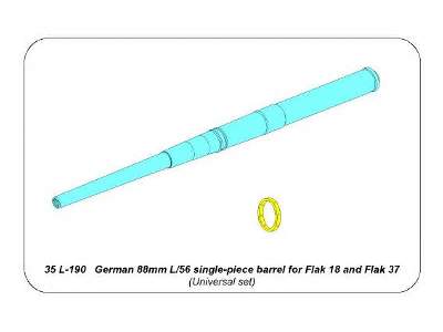 Jednoczęściowa lufa 88mm L/56 do niemieckich dział typu Flak - zdjęcie 13